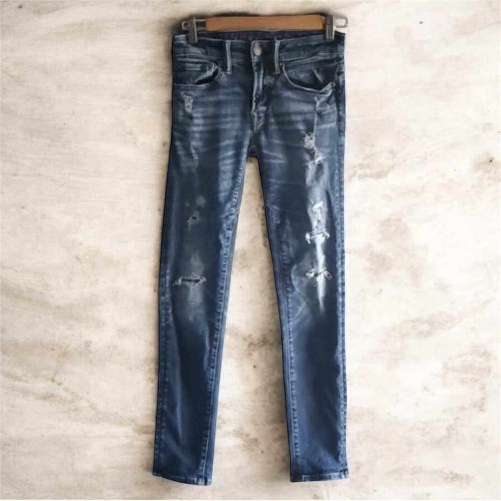 American Eagle Outfitters Jeans Men's Size 28 Blue Skinny Jeans Airflex 3…